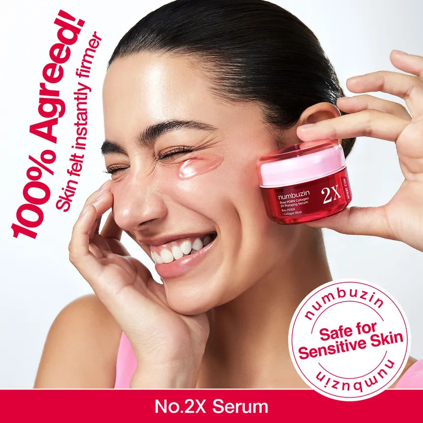 Numbuzin No.2 Rose PDRN + Collagen Shots 30ml