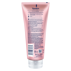 Vaseline lotion tube on a white background