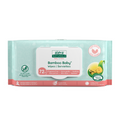Package of Aleva Bamboo Baby wipes on a white background