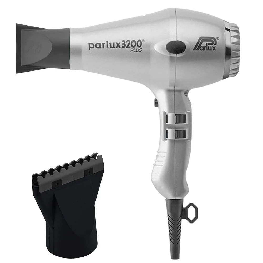 Parlux hair dryer twinturbo model 3200 silver (made in italy)