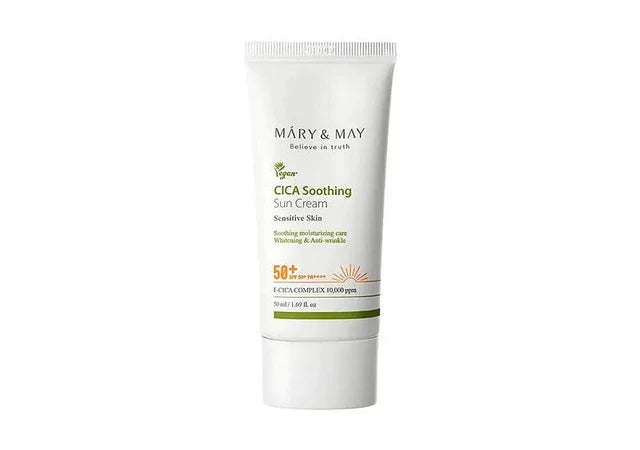 واقي شمس Mary&May Vegan Cica Soothing SPF50+ PA++++ 50 مل