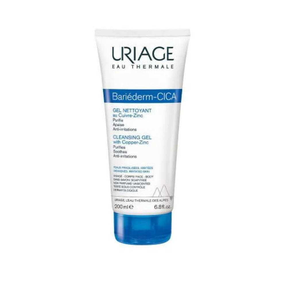 Uriage Bariederm Cleansing Cica Gel for Face & Body 200ml