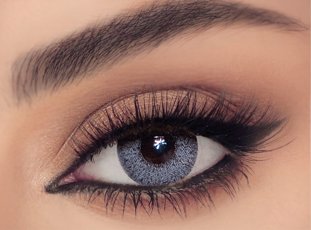 Celena Shaded Frozen Grey D14.50 BC 8.60 Monthly Disposable 38% H2O Polymacon (Plano)