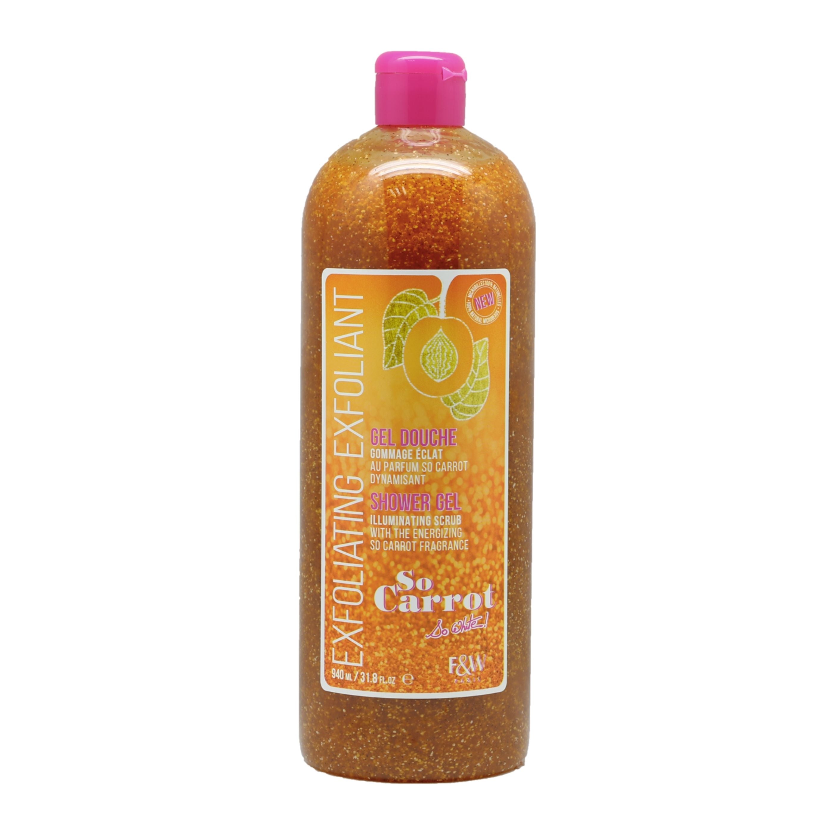 Fair & White So Carrot Illuminating Scrub Gel 940ml for Glowing Skin