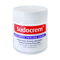 Sudocrem antiseptic healing cream jar on a white background