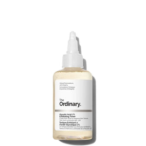 The Ordinary skincare bottle on a white background
