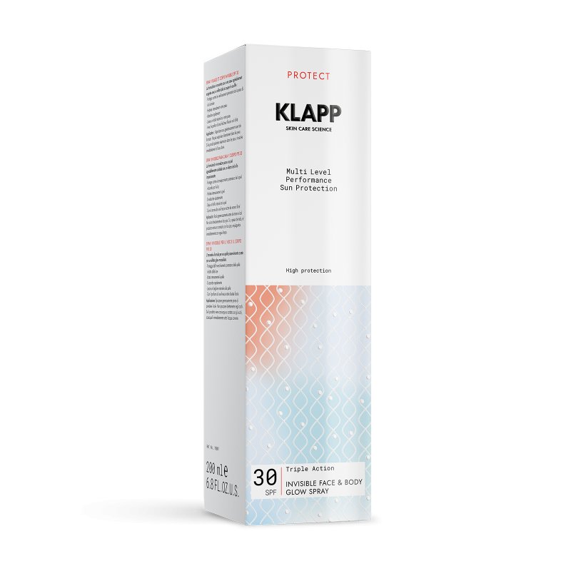 Klapp Triple Action Face & Body Glow Spray SPF 30 200ml for Protection
