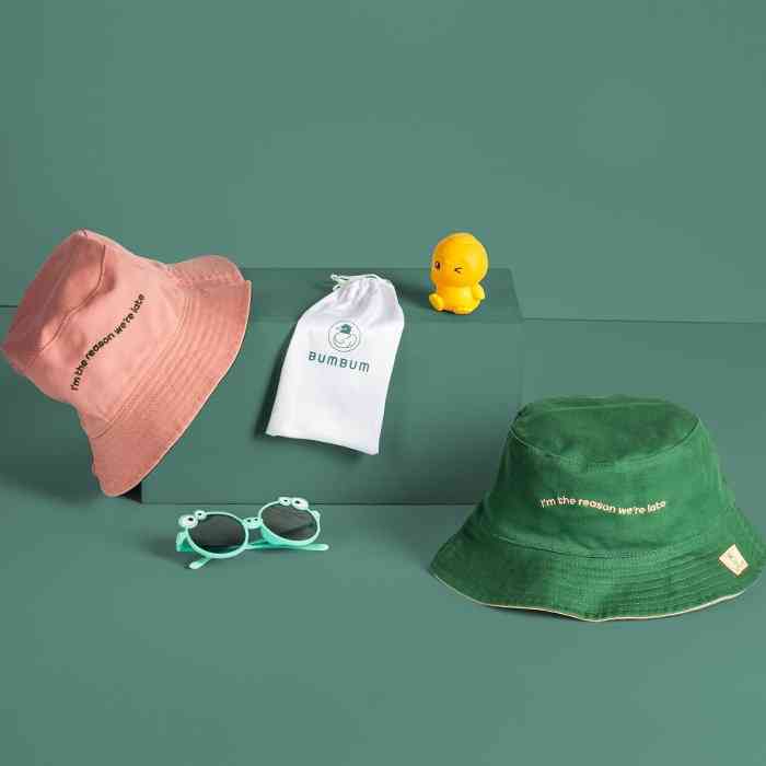 BUMBUM Adult Hat Green & Pink
