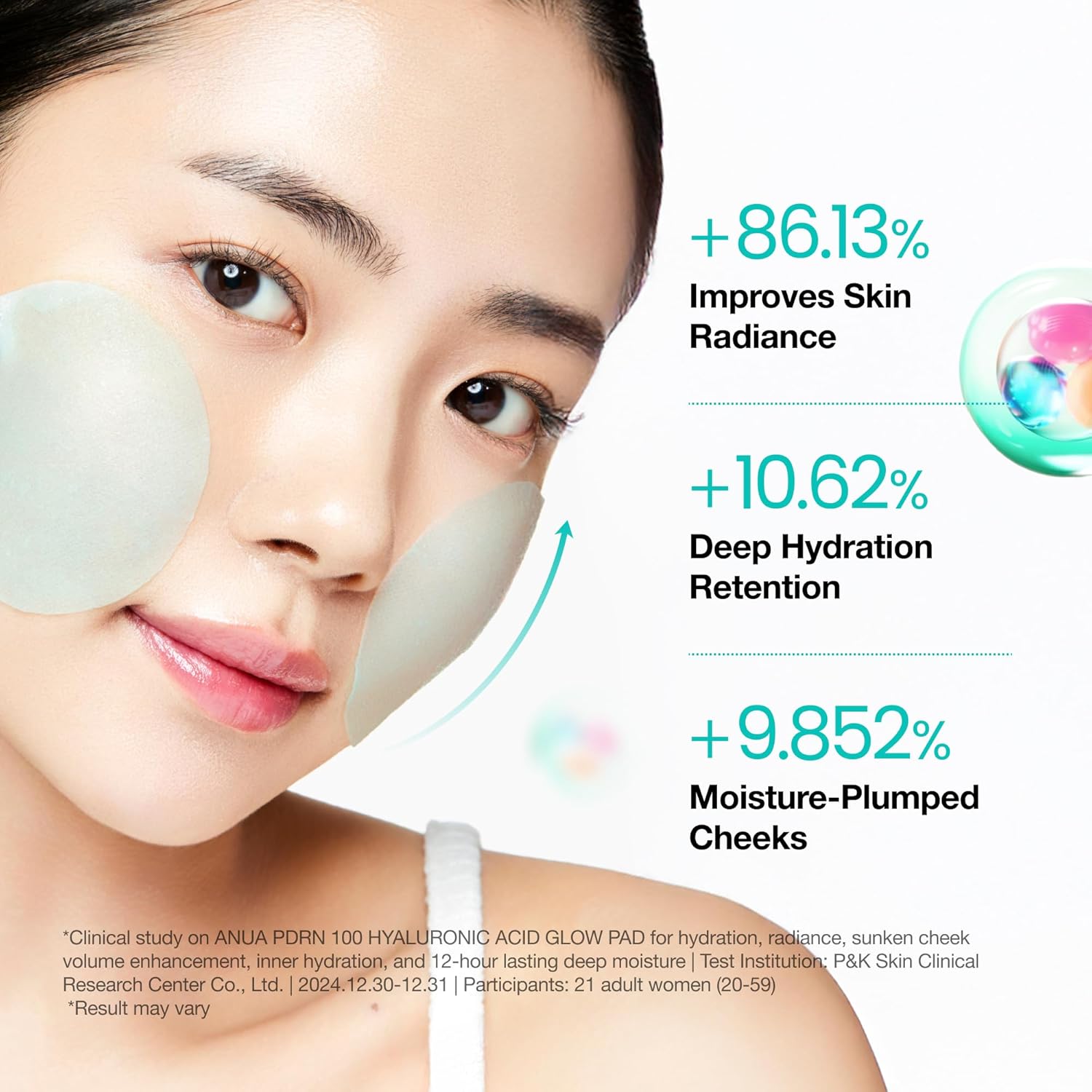 Anua PDRN 100 Hyaluronic Glow Pad 60pcs