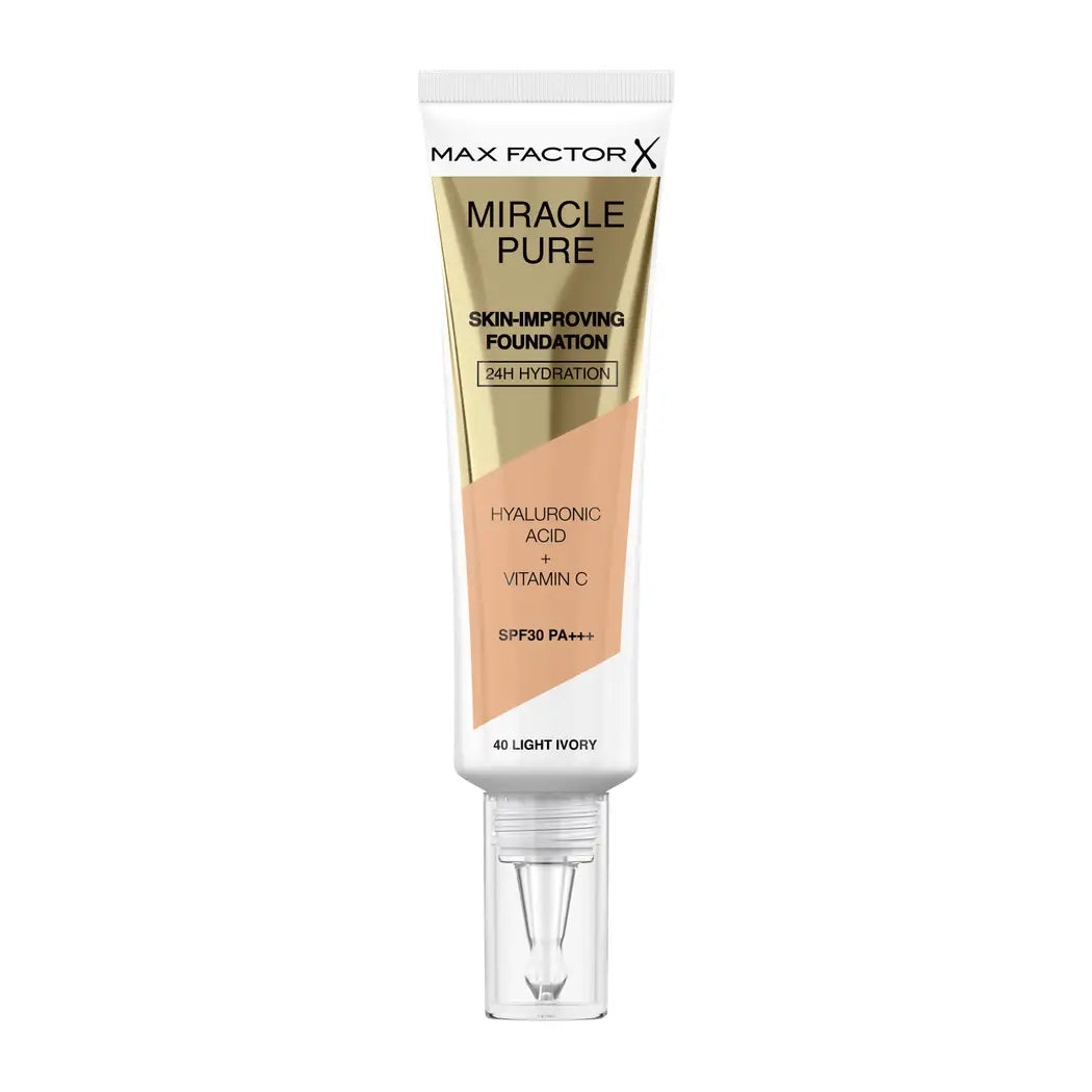Max Factor Miracle pure foundation — 40 light ivory