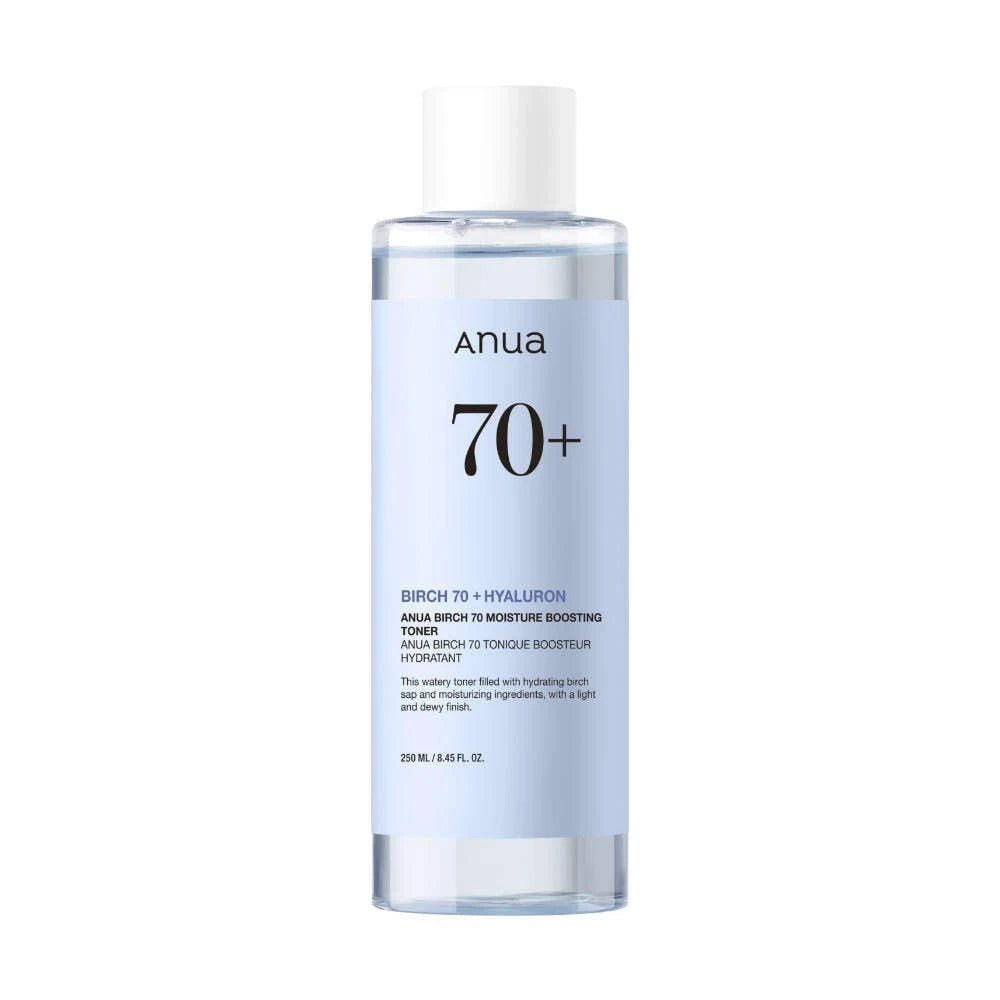 Anua birch 70+ hyaluron moisture boosting toner 250ml