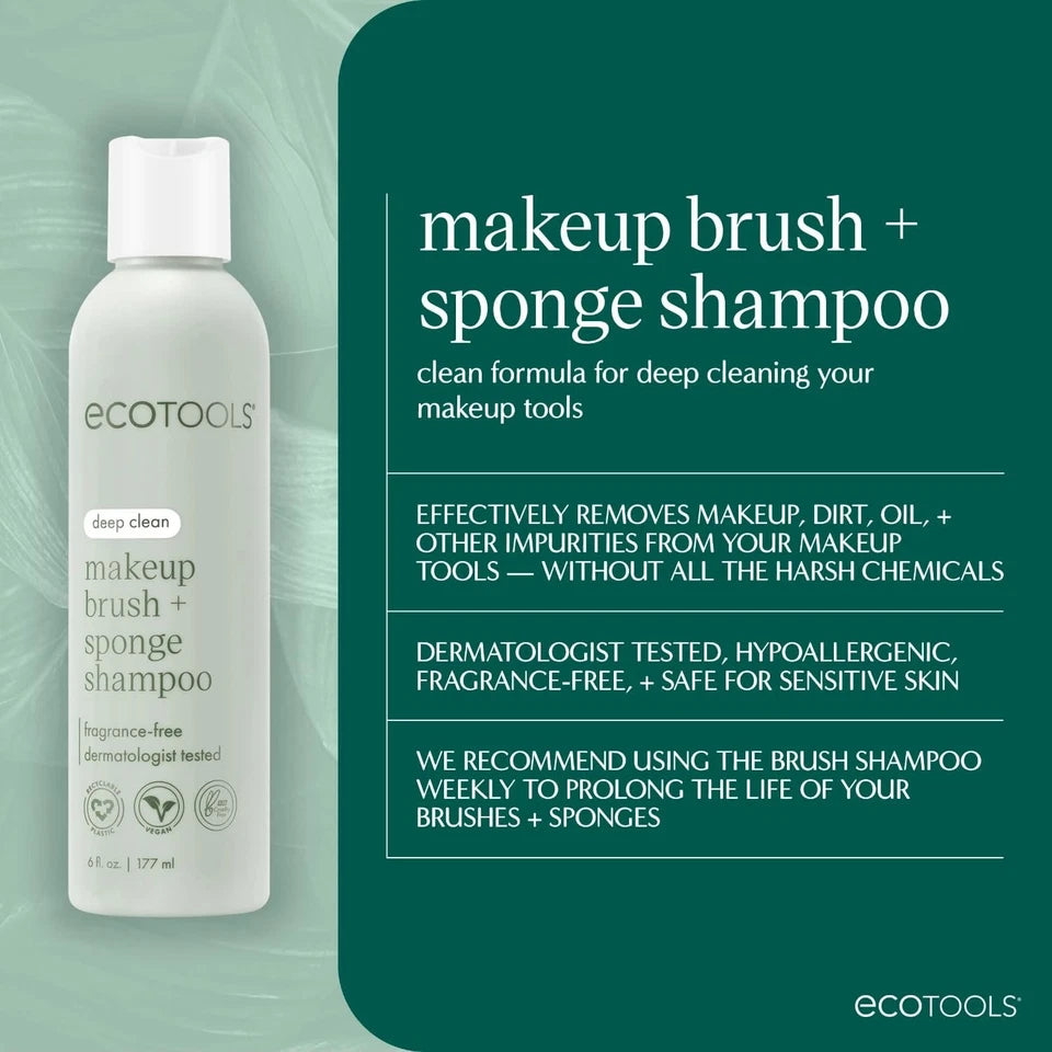 EcoTools Makeup Brush + Sponge Shampoo — Cleans & Protects