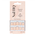 Nail hq square nude press-on nails 24pcs